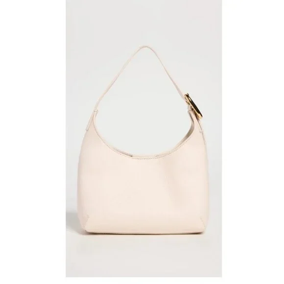 MADEWELL Puffy Buckle pebbled leather small women's shoulder bag -Ecru  /Cream - Main Image